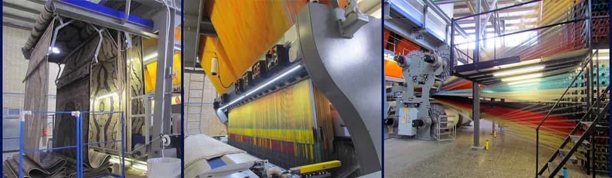 فرش 1000شانه (مراحل بافت )